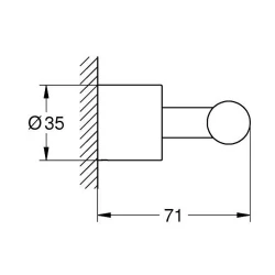 Grohe Spa Atrio Bornoz Askısı - 40890000