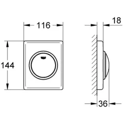 Grohe Surf Kumanda Paneli - 38595000