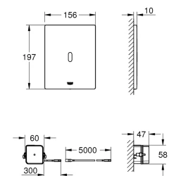 Grohe Tectron Bau E Fotoselli Kumanda Paneli - 39881000