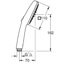 Grohe Tempesta Cube 110 2 Akışlı El Duşu - 27571003