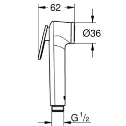 Grohe Tempesta-F Trigger 1 Akışlı Spray El Duşu - 28020L01