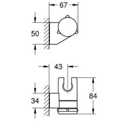 Grohe Tempesta Hareketli Siyah El Duşu Askısı - 275952431 Hemen Al