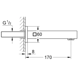 Grohe Universal Cube Nikel Çıkış Ucu - 13303AL0