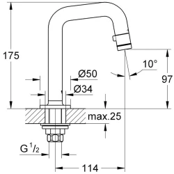 Grohe Universal Universal Duvardan Musluk DN15 - 20203000