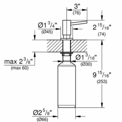 Grohe soap dispenser Cosmopolitan Sıvı Sabunluk - 40535000