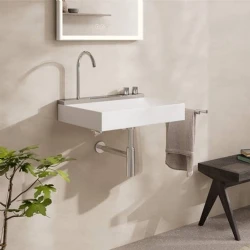 Hansgrohe Avalegra AquaUnit 58x48 Cm Bataryalı Beyaz-Krom Lavabo - 22472000