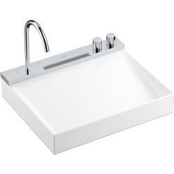 Hansgrohe Avalegra AquaUnit 58x48 Cm Bataryalı Beyaz-Krom Lavabo - 22472000