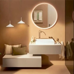 Hansgrohe Avalegra AquaUnit 58x48 Cm Bataryalı Beyaz-Mat Bronz Lavabo - 22472140