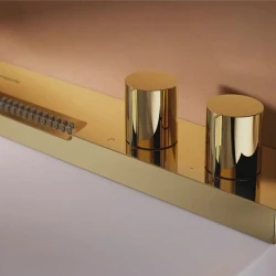 Hansgrohe Avalegra AquaUnit 58x48 Cm Bataryalı Beyaz-Parlak Altın Lavabo - 22472990