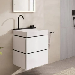 Hansgrohe Avalegra AquaUnit 58x48 Cm Bataryalı Beyaz-Satin Siyah Lavabo - 22472670