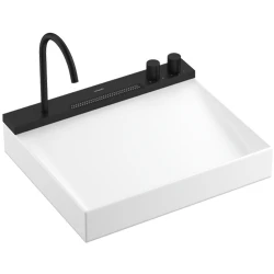 Hansgrohe Avalegra AquaUnit 58x48 Cm Bataryalı Beyaz-Satin Siyah Lavabo - 22472670