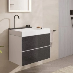 Hansgrohe Avalegra AquaUnit 78x48 Cm Bataryalı Beyaz-Mat Siyah-Krom Lavabo - 22473340