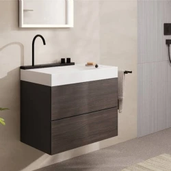 Hansgrohe Avalegra AquaUnit 78x48 Cm Bataryalı Beyaz-Satin Siyah Lavabo - 22473670