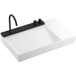 Hansgrohe Avalegra AquaUnit 78x48 Cm Bataryalı Beyaz-Satin Siyah Lavabo - 22473670