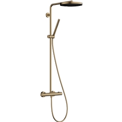 Hansgrohe Pulsify S Pro 260 Ecostat Fine İle Bronz Son Kat Duş Kolonu - 24223140