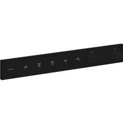 Hansgrohe RainSelect 5 Çıkış İçin Satin Siyah Termostatik Ankastre Banyo Bataryası - 15384670
