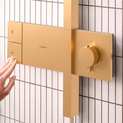 Hansgrohe Raindance Alive Q 210/340 1jet Mat Bronz Duş Kolonu - 24580140