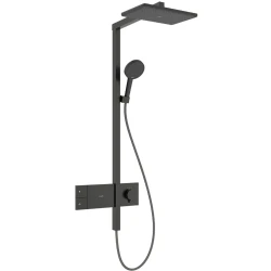 Hansgrohe Raindance Alive Q 210/340 1jet Mat Siyah-Krom Duş Kolonu - 24580340