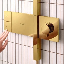 Hansgrohe Raindance Alive Q 210/340 1jet Parlak Altın Duş Kolonu - 24580990