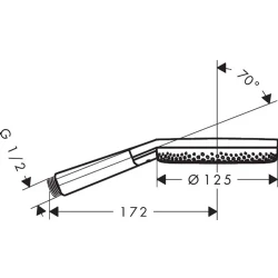 Hansgrohe Raindance Alive Select S Satin Beyaz El Duşu - 24511700