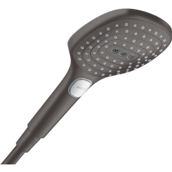 Hansgrohe Raindance Select E 120 3Jet PowderRain EcoSmart Fırçalanmış Siyah Krom El Duşu - 28728340