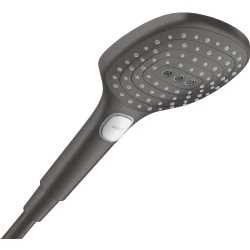 Hansgrohe Raindance Select E 120 3Jet PowderRain EcoSmart Fırçalanmış Siyah Krom El Duşu - 28728340