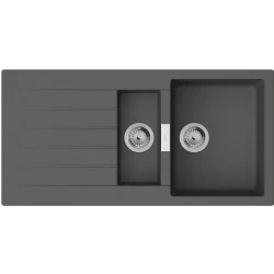 Hansgrohe S52 S520-F530 Taş Gri Ankastre Granit Eviye - 43357290