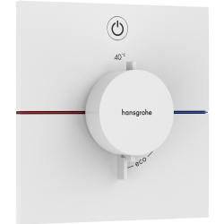 Hansgrohe ShowerSelect Comfort E Satin Beyaz 1 Çıkış İçin Ankastre Termostatik Banyo Bataryası 15571700