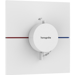 Hansgrohe ShowerSelect Comfort E Satin Beyaz Krom Ankastre Termostatik Banyo Bataryası 15574670