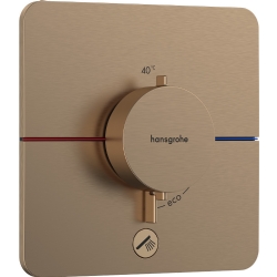 Hansgrohe ShowerSelect Comfort Q Mat Bronz Ankastre Montaj Termostatik Banyo Bataryası 15589140