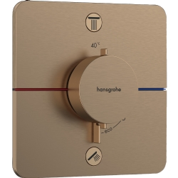 Hansgrohe ShowerSelect Comfort Q Mat Bronz Ankastre Termostatik Banyo Bataryası 15586140