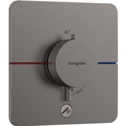 Hansgrohe ShowerSelect Comfort Q Mat Siyah Krom Ankastre Montaj Termostatik Banyo Bataryası 15589340