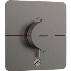 Hansgrohe ShowerSelect Comfort Q Mat Siyah Krom Ankastre Montaj Termostatik Banyo Bataryası 15589340 Hemen Al