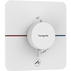 Hansgrohe ShowerSelect Comfort Q Satin Beyaz Ankastre Montaj Termostatik Banyo Bataryası 15589700