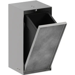 Hansgrohe XtraStoris Rock Ankastre Paslanmaz Çelik Çöp Kutusu - 56063800