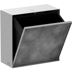 Hansgrohe XtraStoris Rock Ankastre Satin Beyaz Çöp Kutusu - 56090700