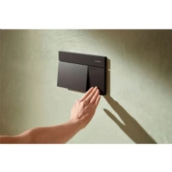 Hansgrohe iFrame Element E Mat Siyah-Krom Gömme Rezervuar Paneli - 66003340