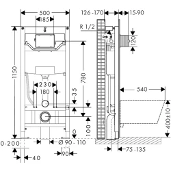 Hansgrohe iFrame Universal Gömme Rezervuar - 01022180