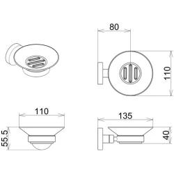 Kale D100 Porselen Sabunluk