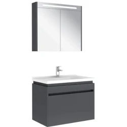 Kale Idea 2.0 80 Cm Parlak Antrasit Tek Çekmeceli Banyo Dolabı Takımı 610100200491 Hemen Al