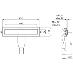 Kale Prodrain S01 40 Cm Inox Linear Duş Kanalı