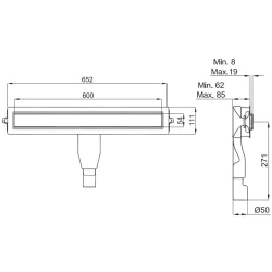 Kale Prodrain S01 60 Cm Inox Linear Duş Kanalı