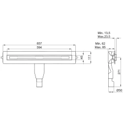 Kale Slim Elegant S01 60 Cm Inox Duş Kanalı