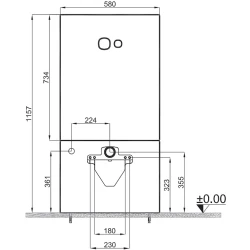 Kale Trono 2,5/4L Mega Siyah Monoblok Rezervuar Seti