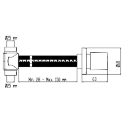 Kale V200 25 mm Ankastre Stop Valf