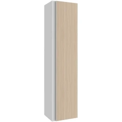 Kale Woody 40 Cm Beyaz-Krem Meşe Boy Dolabı Sağ-Sol