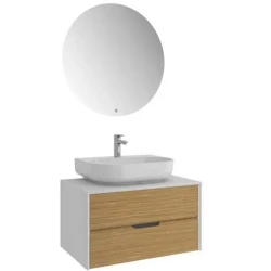 Kale Zero 2.0 100 Cm Beyaz-Meşe Banyo Dolabı Takımı 610100201075 Hemen Al
