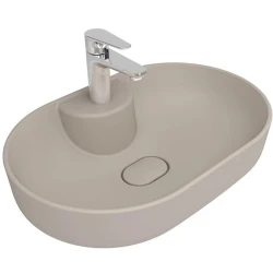 Kale Zero 2.0 60x40 Cm Ada Armatür Bantlı Mat Vizon Oval Çanak Lavabo Hemen Al