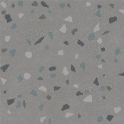 Kalebodur Gs-N8746R Terrazzo Macro Gri Rektifiyeli 60x60 R
