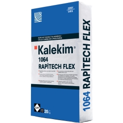 Kalekim 1064 Rapitech Flex 20 Kg Hızlı Priz Alan Esnek Gri Yapırtırma Harcı